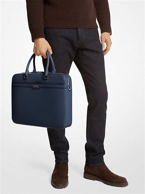 michael kors cooper briefcase|Michael Kors leather briefcase.